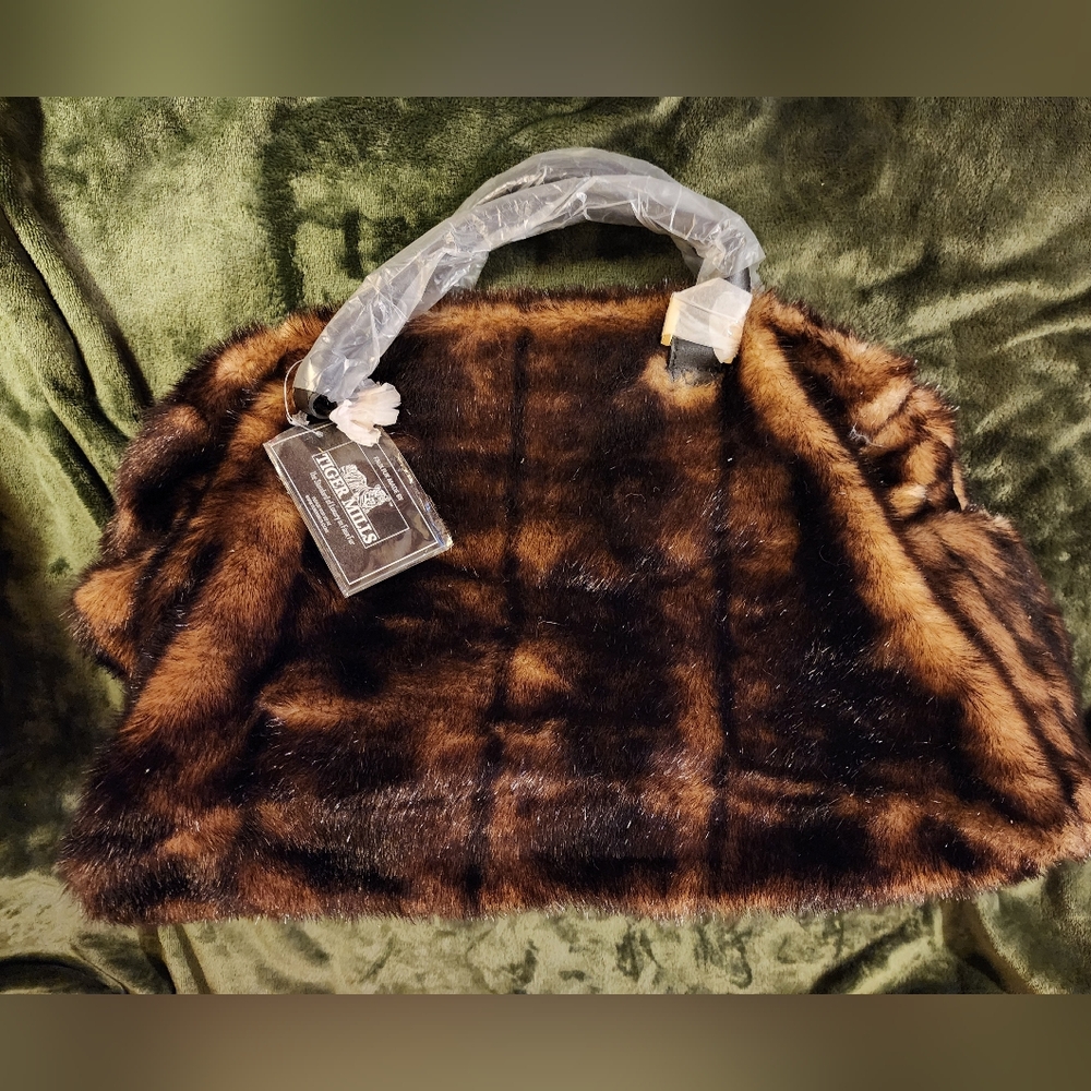 Tiger Mills Fabulous Fur Mink Faux Fur Overnight Carry On/Satchel